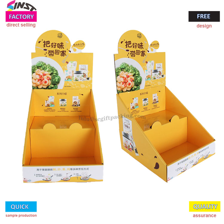 Supermerkatua Countertop kartoizko pantaila kutxa